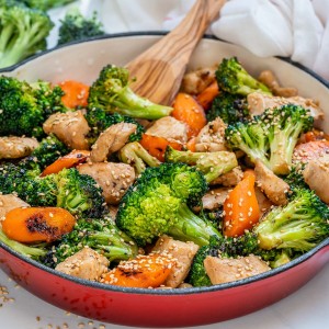 Eat Clean Teriyaki Chicken Veggie Skillet