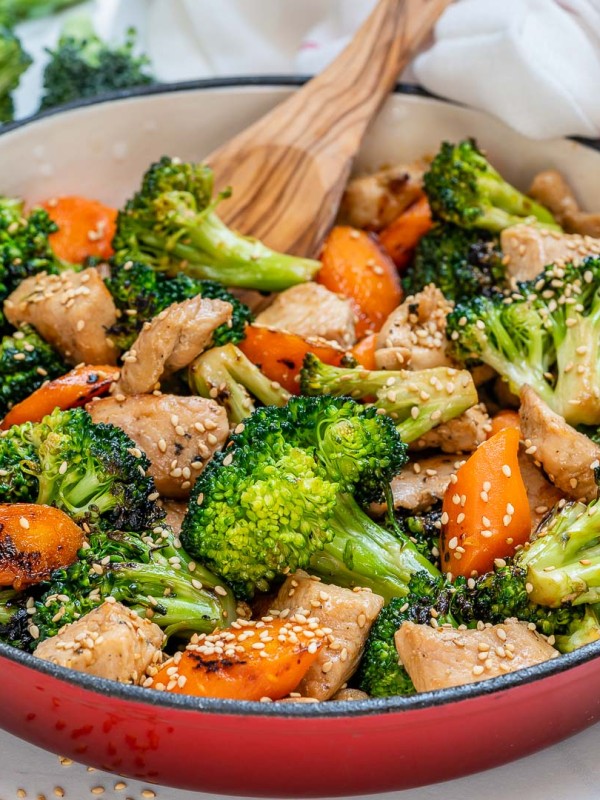 Eat Clean Teriyaki Chicken Veggie Skillet