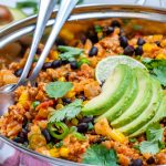 Taco Cauliflower Rice Skillet Recipe by CleanFoodCrush