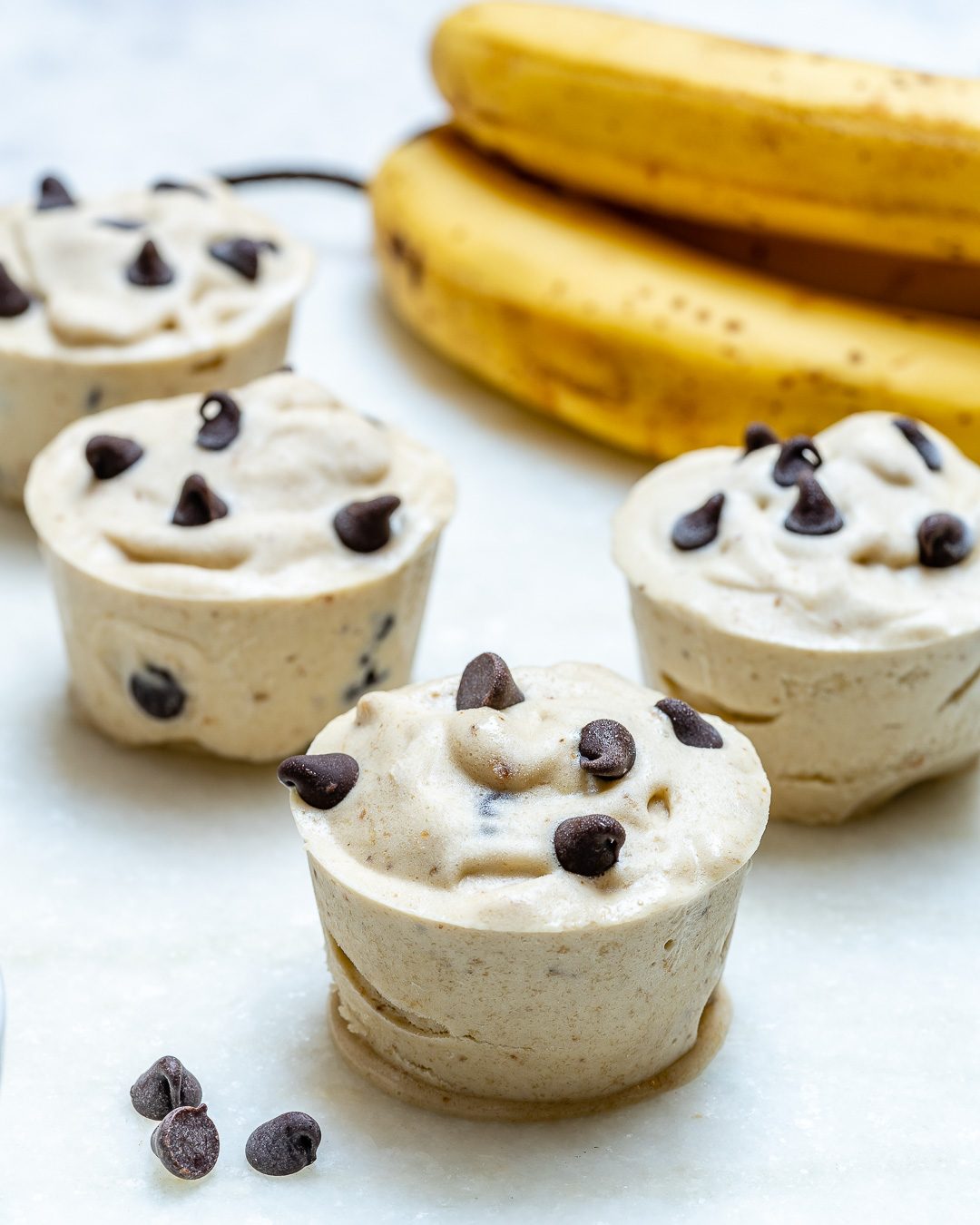 Healthy Desserts Chocolate Chip Banana Cups