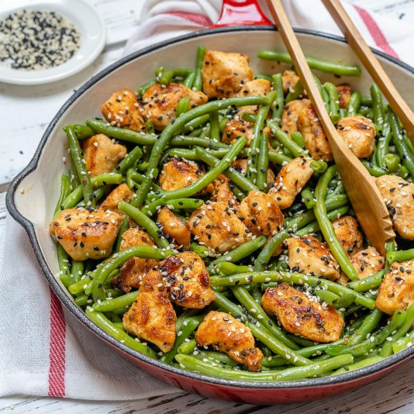 Fast & Simple Chicken and Green Bean Stir Fry for Clean Eating | Clean ...