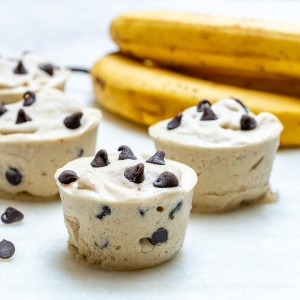 Clean Eats Chocolate Chip Banana Ice Cream Cups