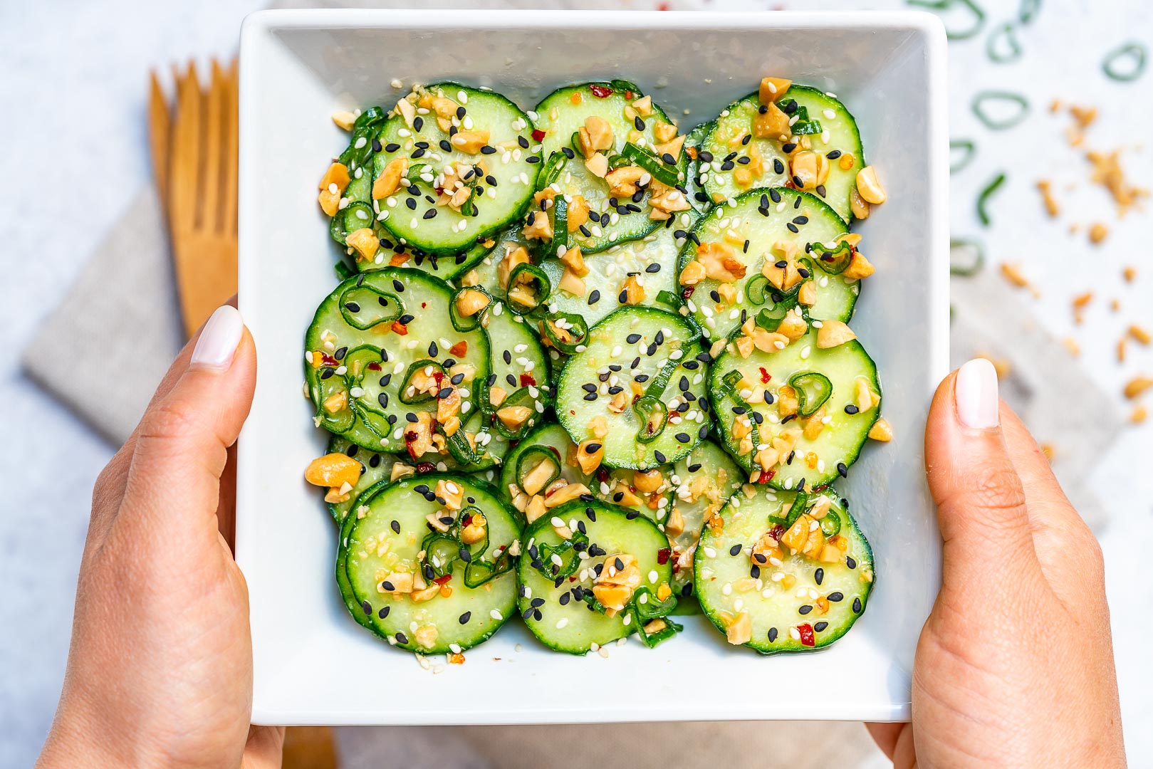 Tangy Sesame Cucumber Salad Recipe
