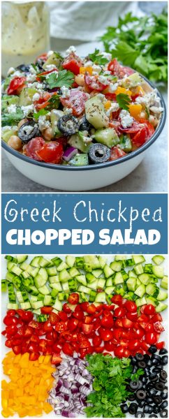 This Clean Eating Greek Chickpea Salad is Fresh, Light and Tangy ...