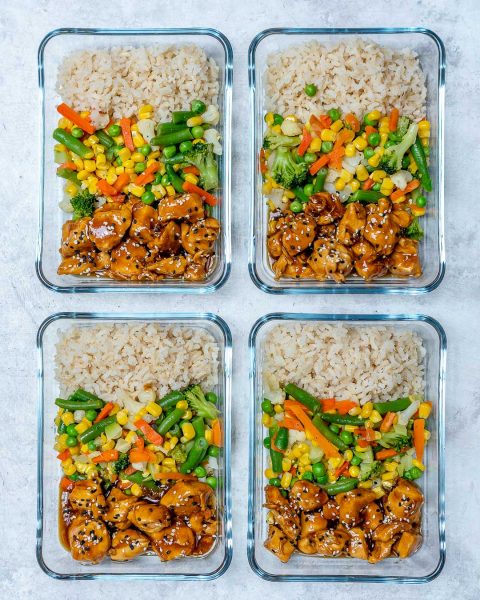 #MealPrep Teriyaki Chicken Bowls for Your Clean Eating Goals! | Clean ...