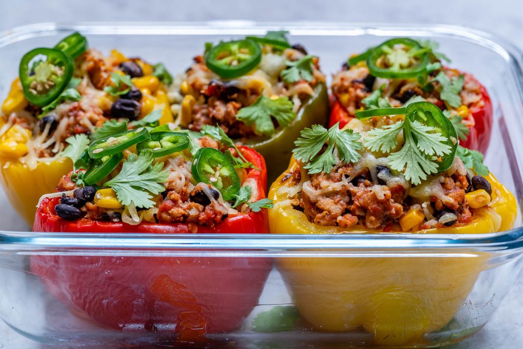 Eat Clean Burrito Stuffed Peppers