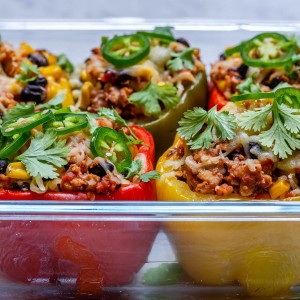 Eat Clean Burrito Stuffed Peppers