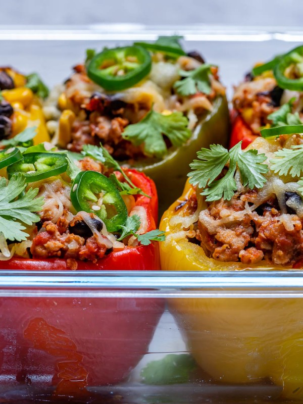 Eat Clean Burrito Stuffed Peppers