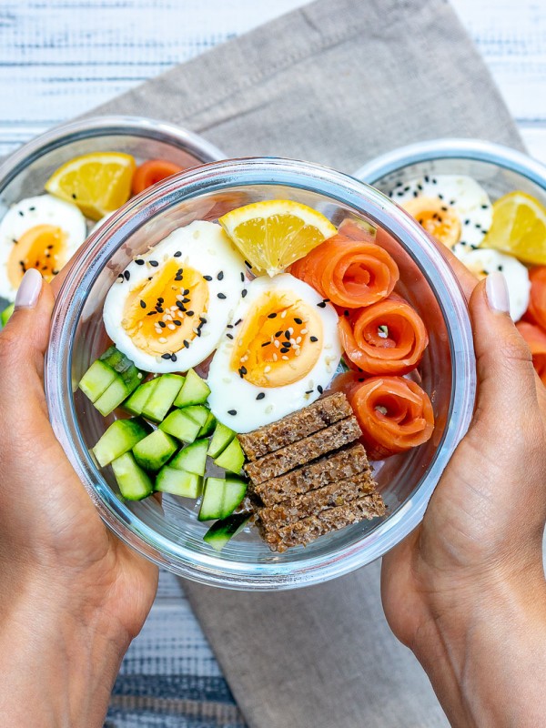 Eat Clean On-the-go Smoked Salmon Protein-Packed Bento Boxes
