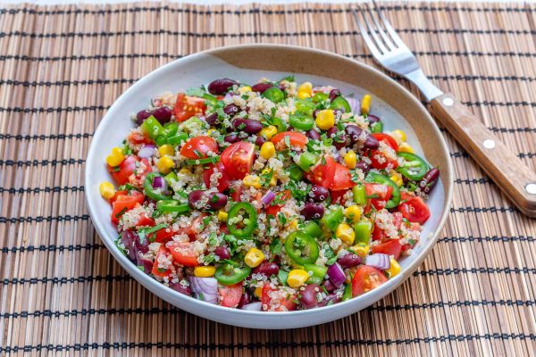 Quinoa Red Bean Veggie Salsa is Super Flavourful and Clean Eating ...