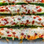 Pizza Zucchini Boat Healthy Recipe