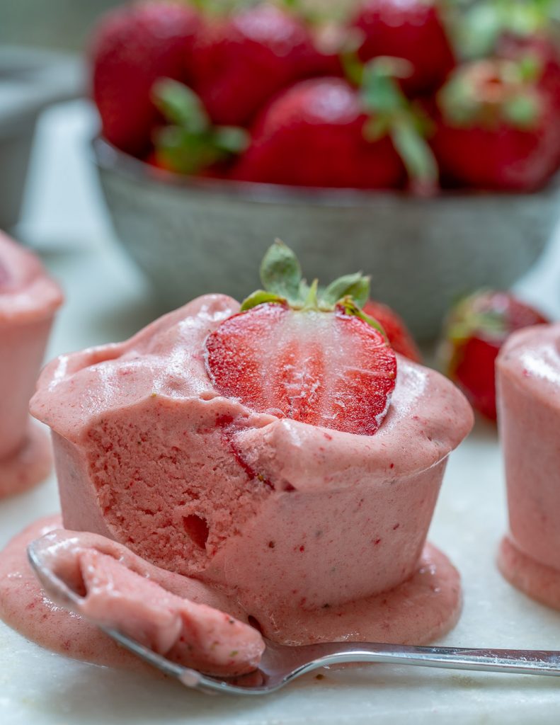 Strawberry Protein Cream Cups Dessert Recipe