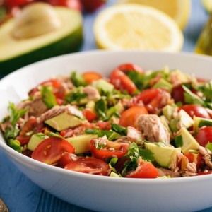 Clean Food Lemony Avocado Tomato Tuna Salad