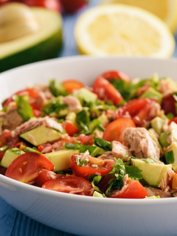 Clean Food Lemony Avocado Tomato Tuna Salad