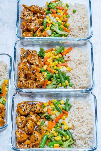 #MealPrep Teriyaki Chicken Bowls for Your Clean Eating Goals! | Clean ...