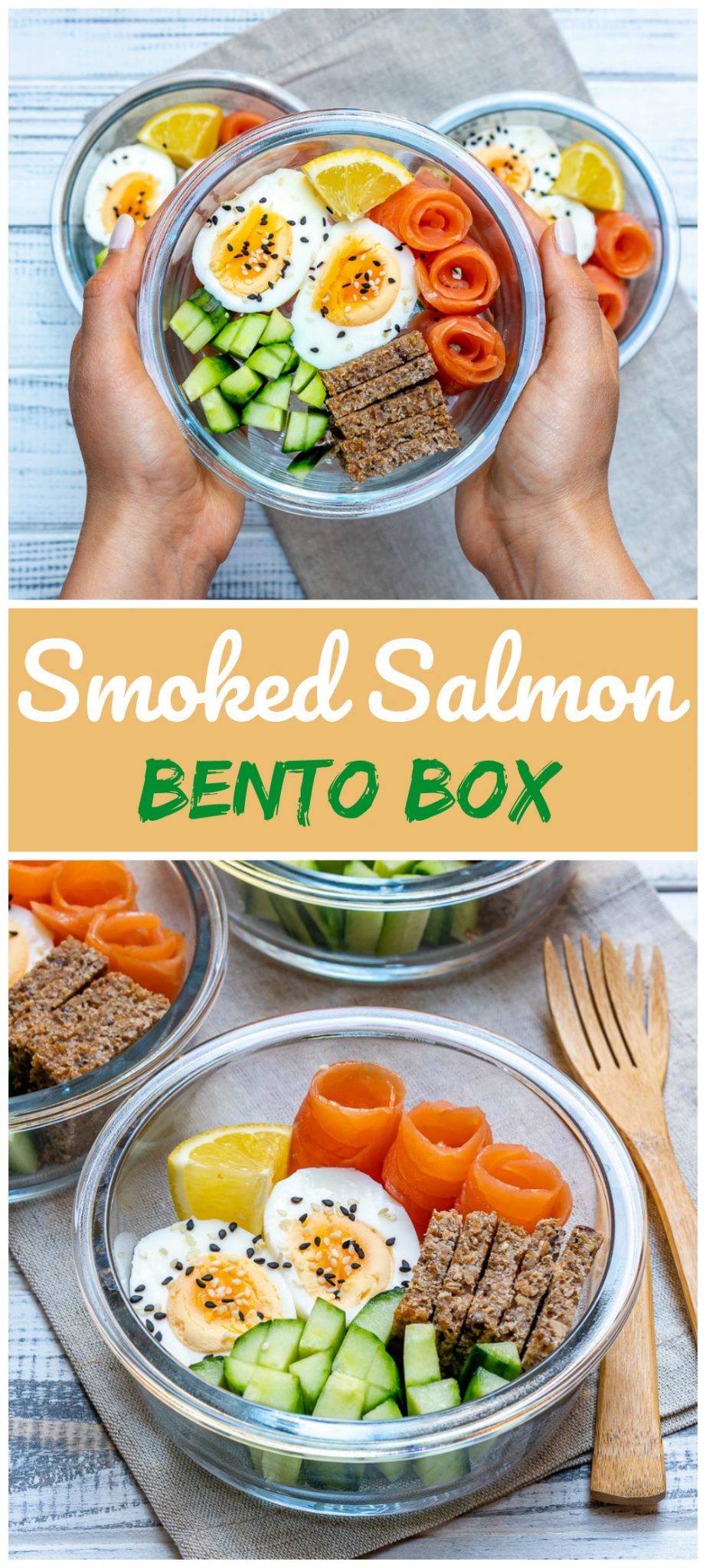 Smoked Salmon Bento Box Healthy Eating