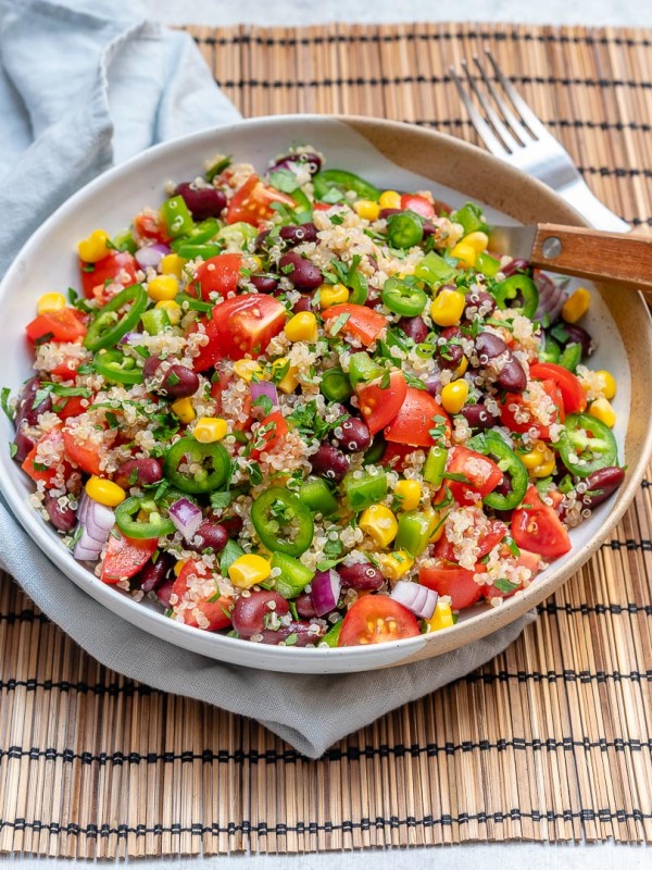 Quinoa Red Bean Veggie Salsa