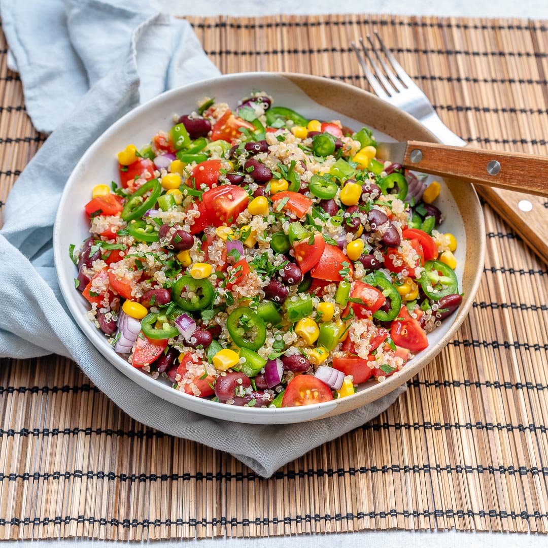 Quinoa Red Bean Veggie Salsa Is Super Flavourful And Clean Eating Friendly Clean Food Crush