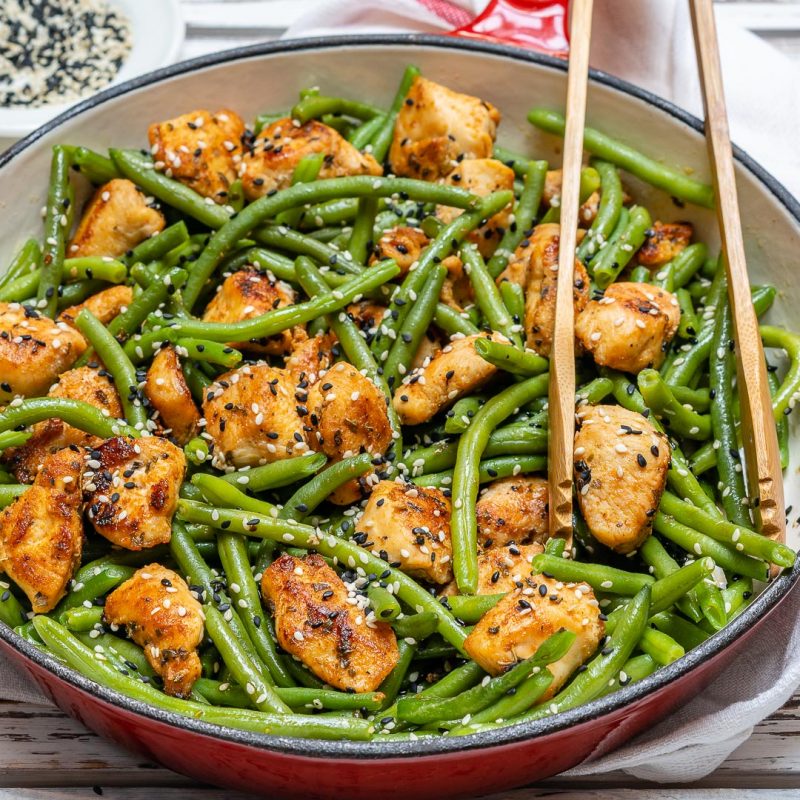 Fast & Simple Chicken and Green Bean Stir Fry for Clean Eating | Clean ...