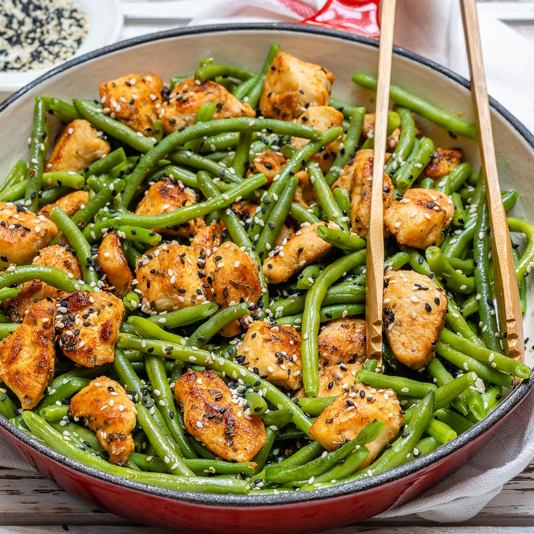 Fast & Simple Chicken and Green Bean Stir Fry for Clean Eating Clean