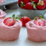 Clean Recipe Strawberry Protein Nice Cream Cups