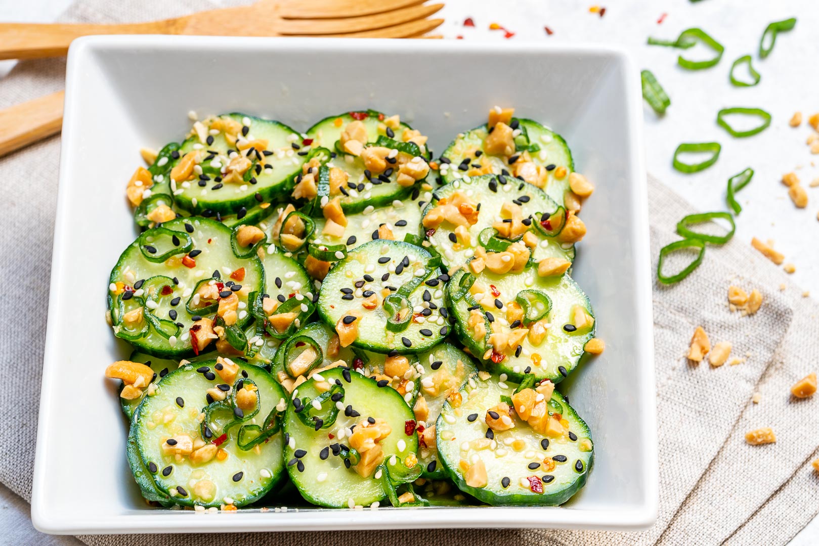 Tangy Sesame Cucumber Salad Clean Eating