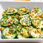 Tangy Sesame Cucumber Salad by CleanFoodCrush
