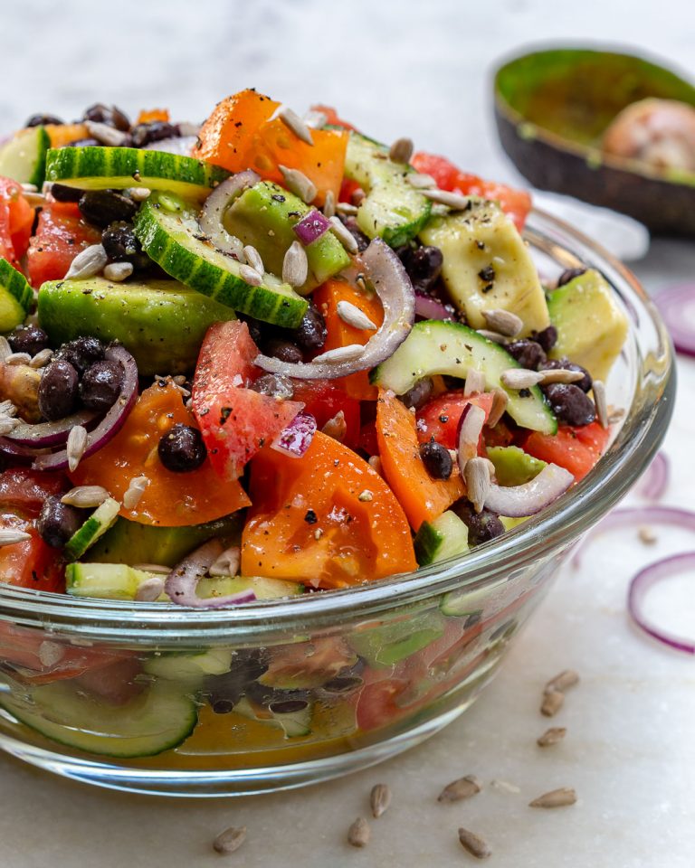 This Avocado + Black Bean Salad is the BEST Ever! | Clean Food Crush