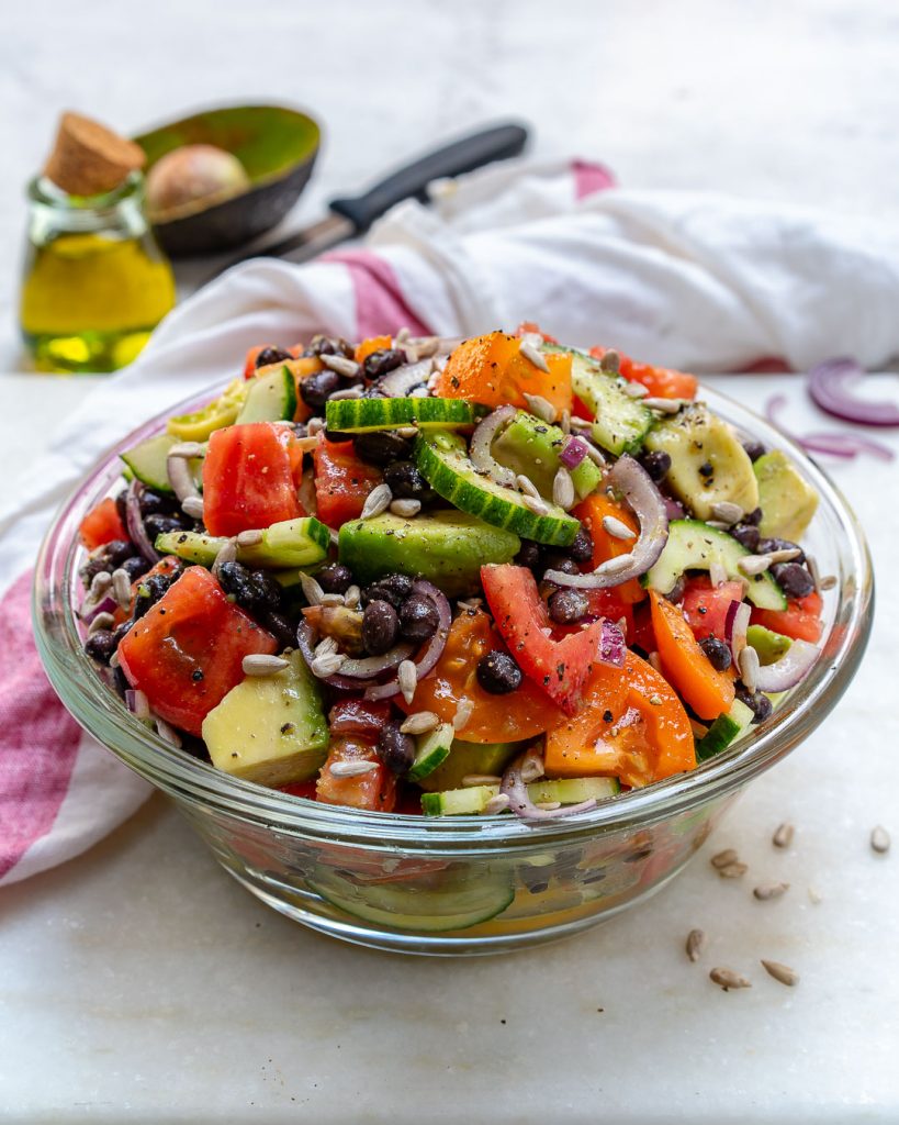 This Avocado + Black Bean Salad is the BEST Ever! Clean Food Crush