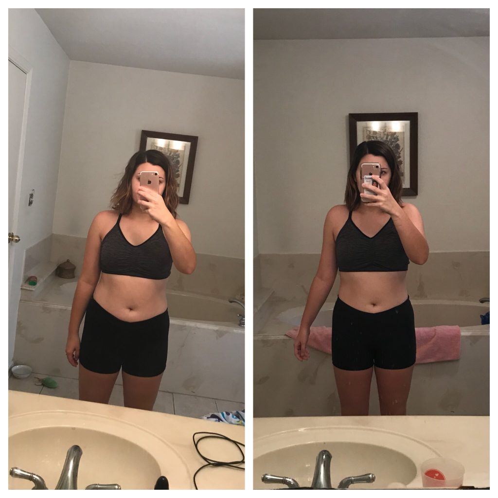 Claires Before and After Clean Eating