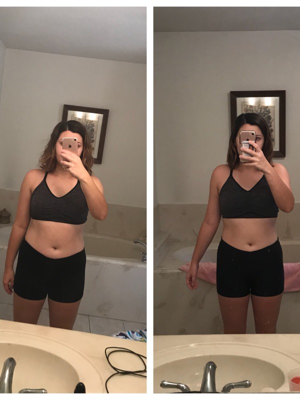 Claires Before and After Clean Eating
