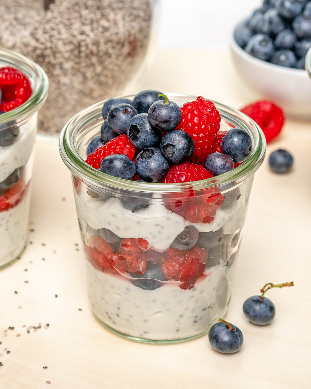 Eat Clean Berry Yogurt Jars