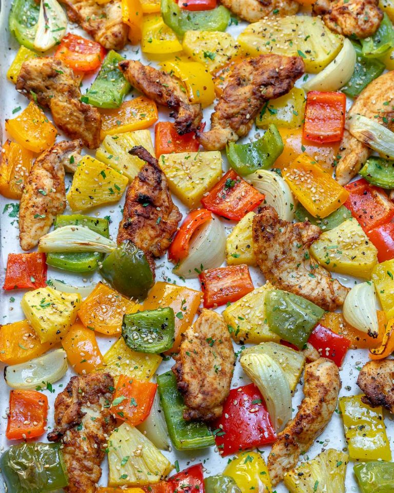 Sheet Pan Hawaiian Pineapple Chicken for Quick & Clean Weeknight Dinner ...