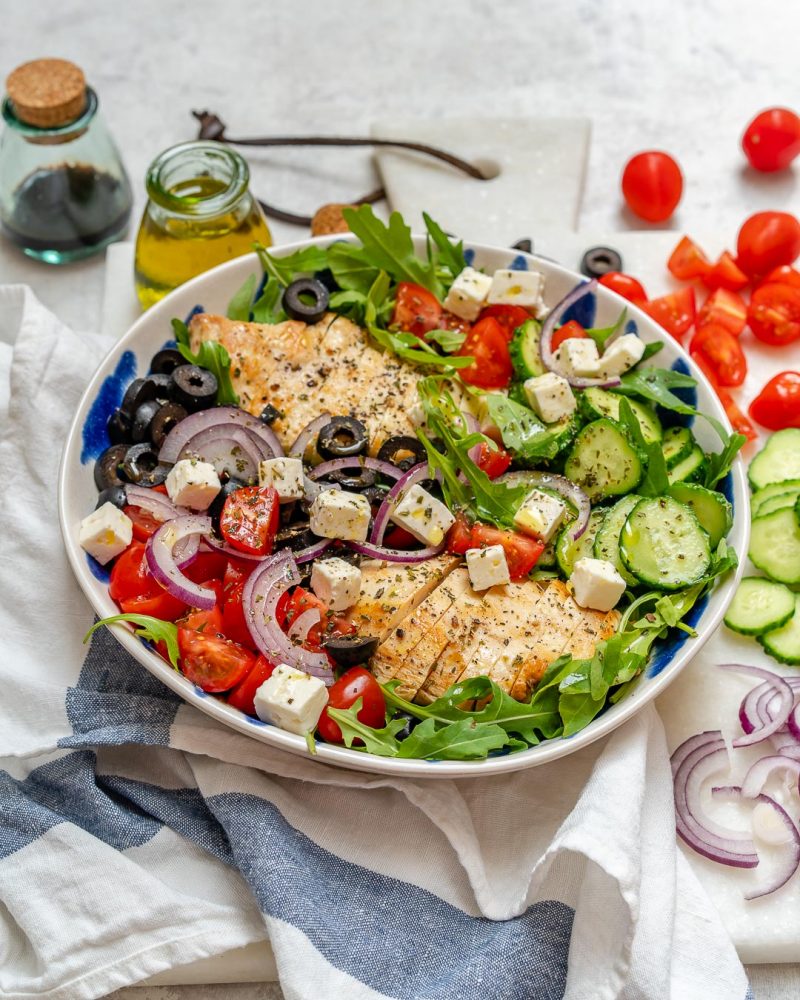 This Greek Chicken Chopped Salad is Perfect for Hot Summer Days ...