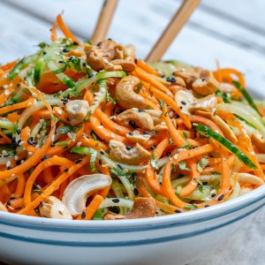 Clean Thai Veggie Noodle Salad Recipe