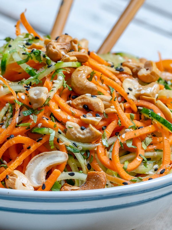 Clean Thai Veggie Noodle Salad Recipe