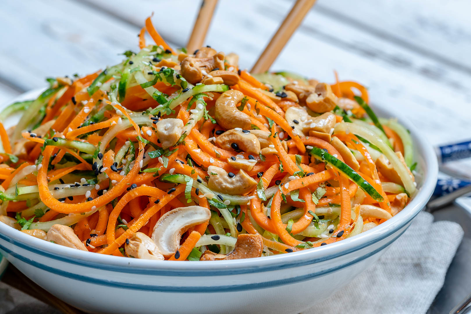 Clean Thai Veggie Noodle Salad Recipe
