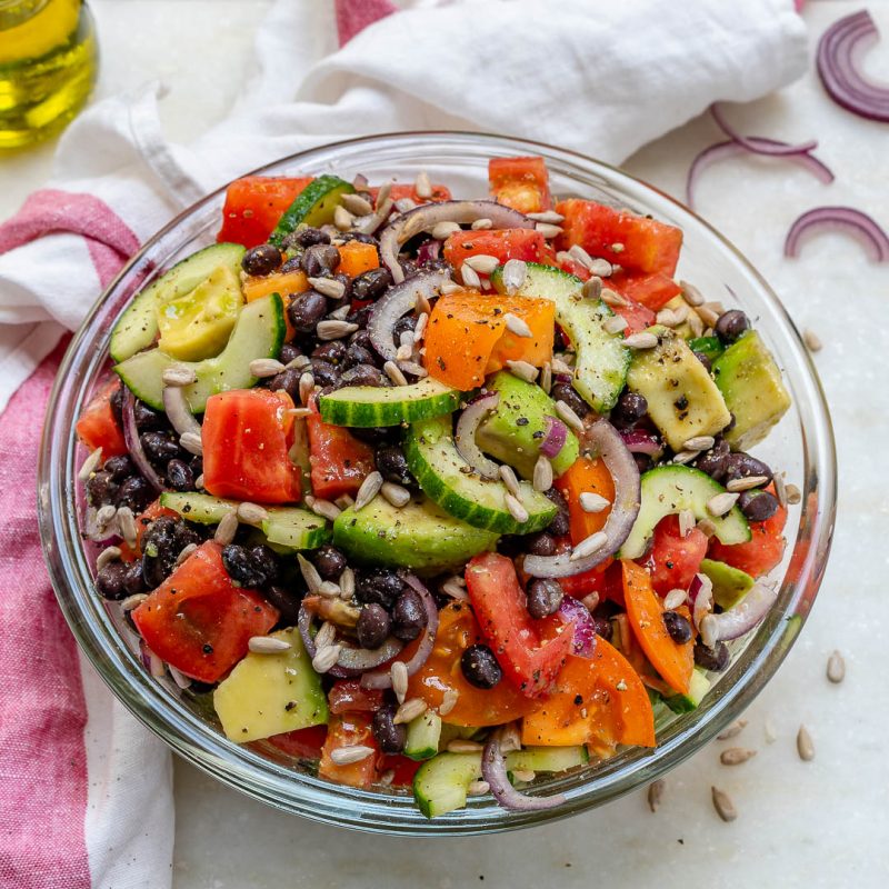 This Avocado + Black Bean Salad is the BEST Ever! Clean Food Crush