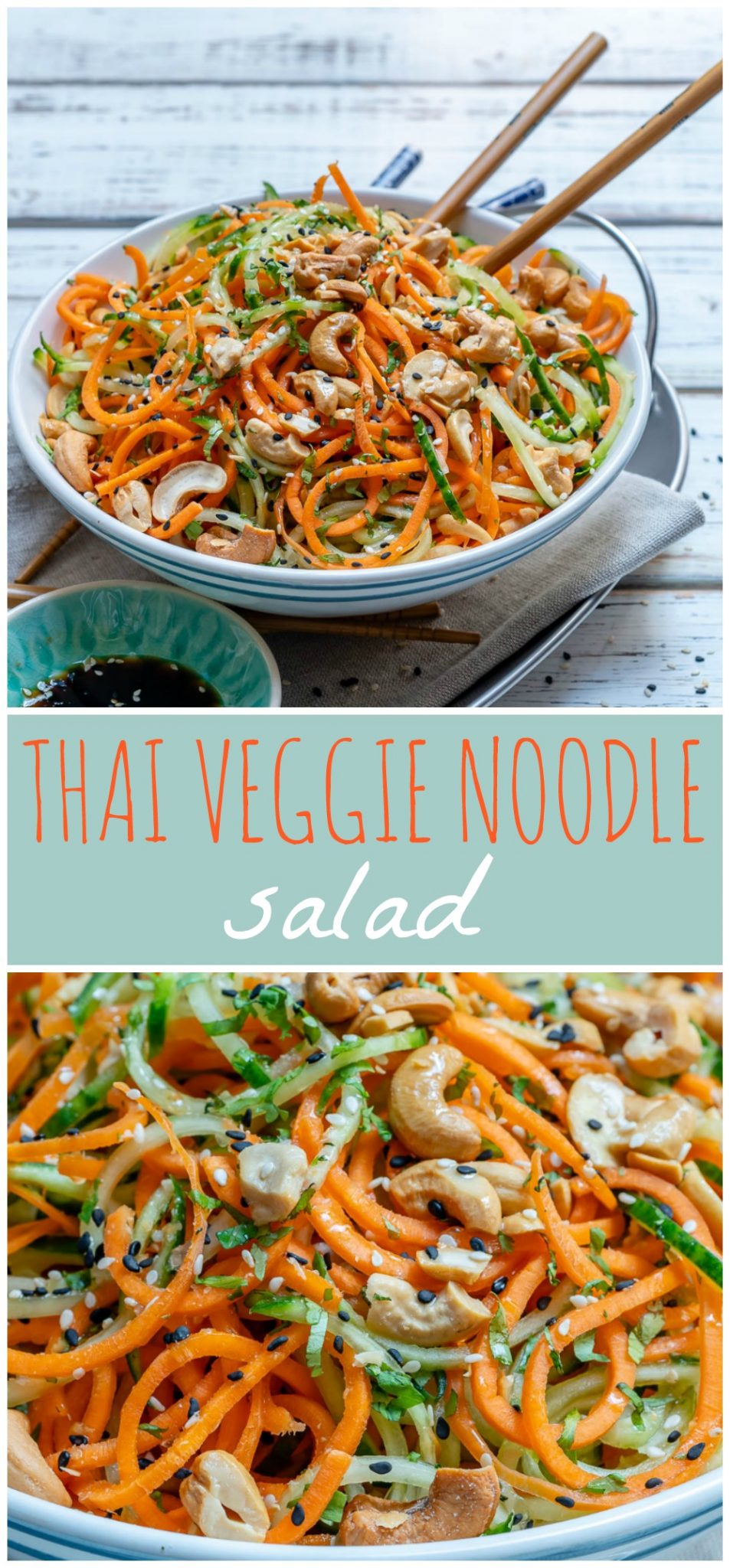 Thai Veggie Noodle Salad Clean Lunch Recipe
