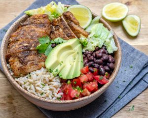 Eat Clean Southwest Chicken + Rice Bowls