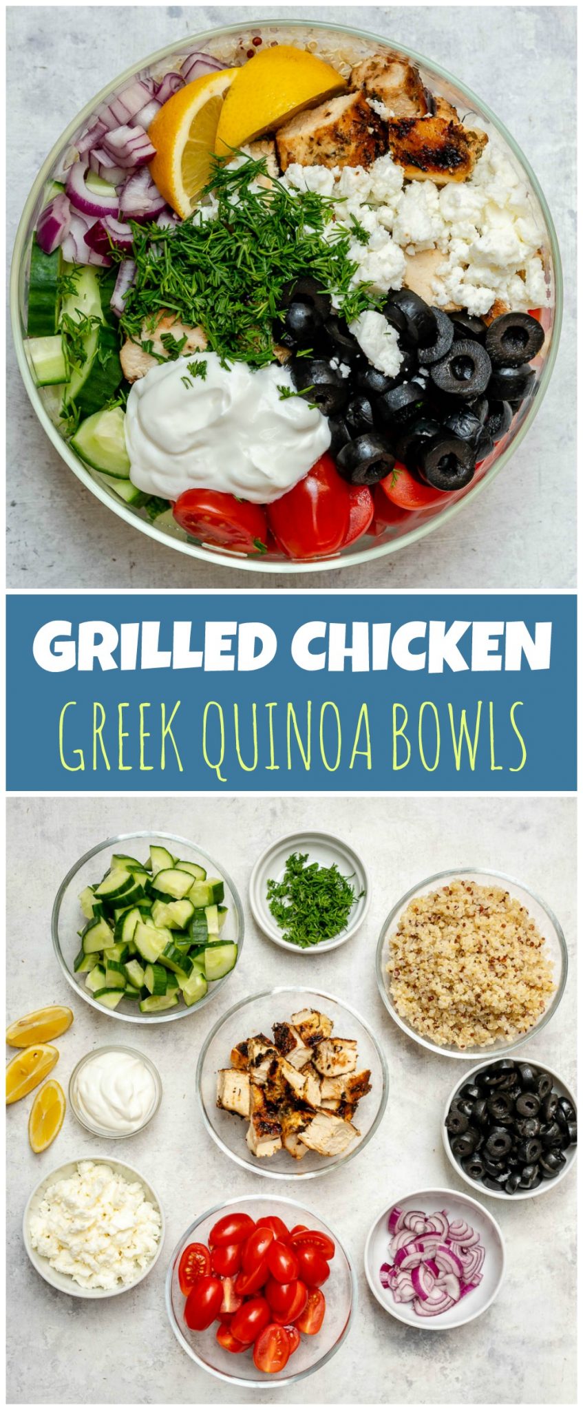 Eat Clean Greek Style Grilled Chicken Quinoa