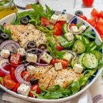 Healthy Greek Chicken Chopped Salad