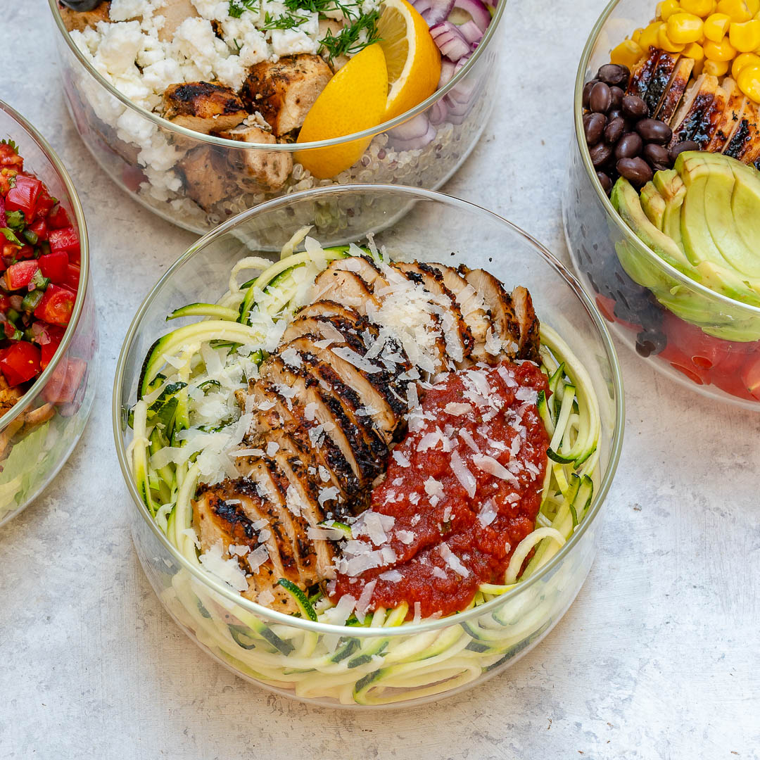 Easy Chicken Meal Prep Bowls: 5 Ways - Smile Sandwich