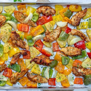 Sheet Pan Hawaiian Pineapple Chicken by CFC