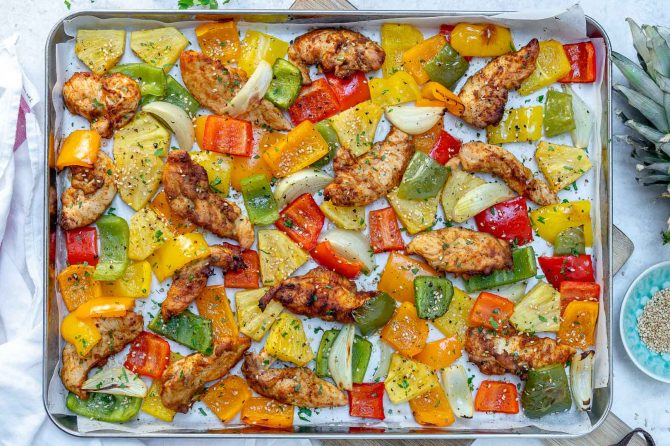 Sheet Pan Hawaiian Pineapple Chicken by CFC