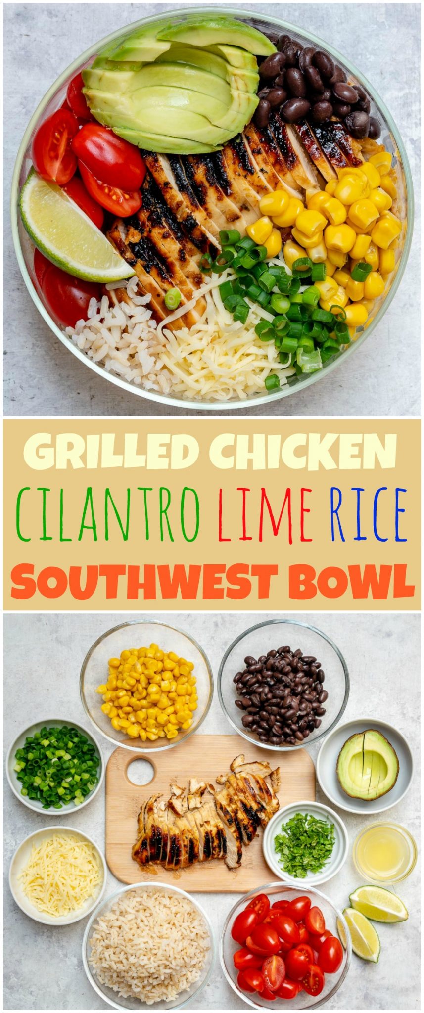 Eat Clean Southwest Grilled Chicken Bowl