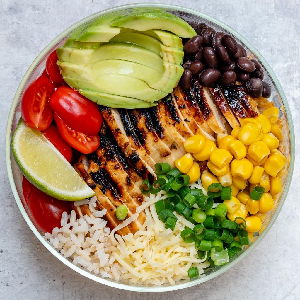 Healthy Southwest Grilled Chicken Rice Bowl