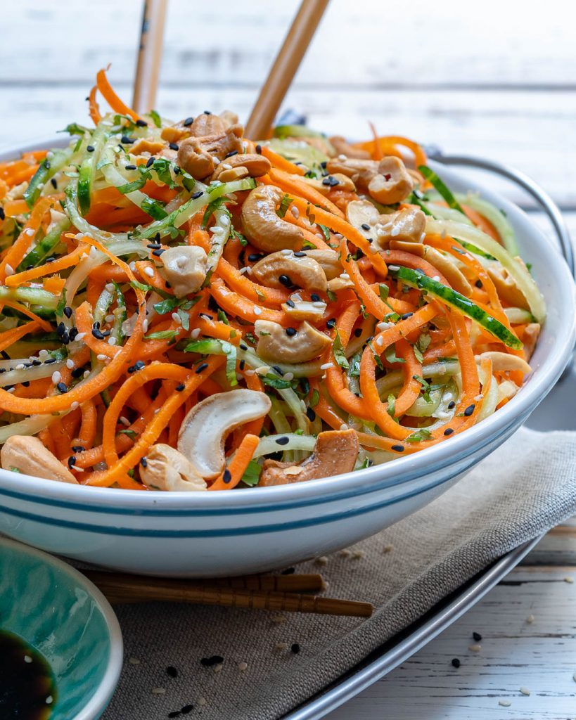 Delicious Thai Veggie Noodle Salad Bowl