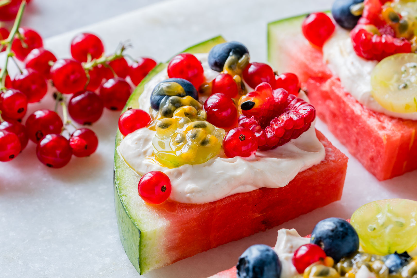 Healthy and refreshing Watermelon Pizza snacks