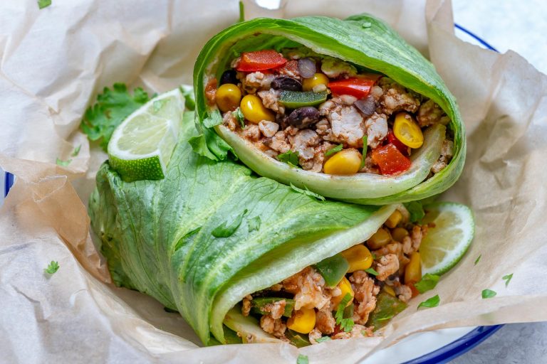 These Clean Eating Lettuce Wrapped Burritos are Perfect For Weight Loss